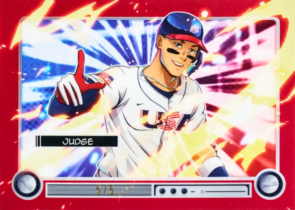 2026 Bowman Baseball Anime insert — Aaron Judge Red Refractor