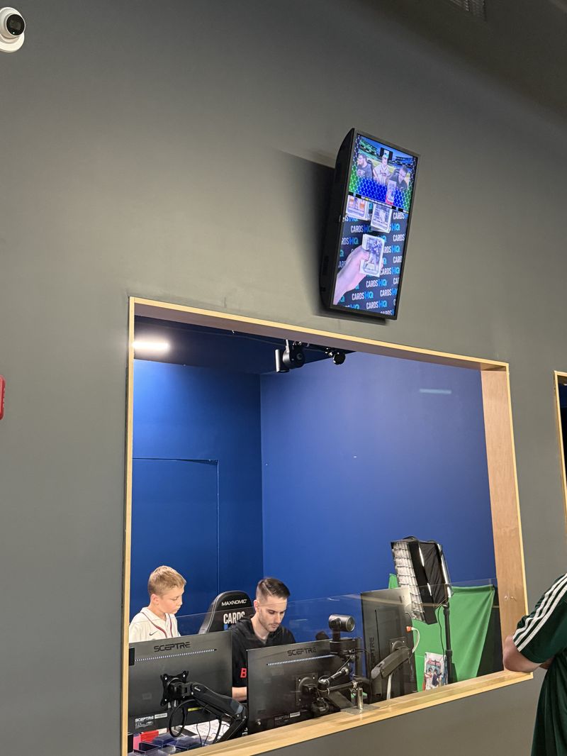 Cards HQ live streaming studio inside the store